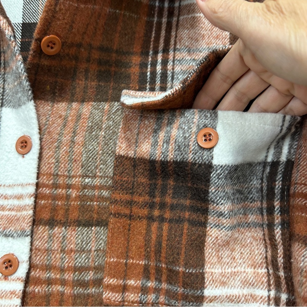 Plaid Flannel Jacket Size M - Picture 6 of 11